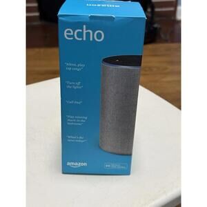 Amazon Echo (2nd Generation) Smart Speaker with Alexa - Heather Gray Fabric